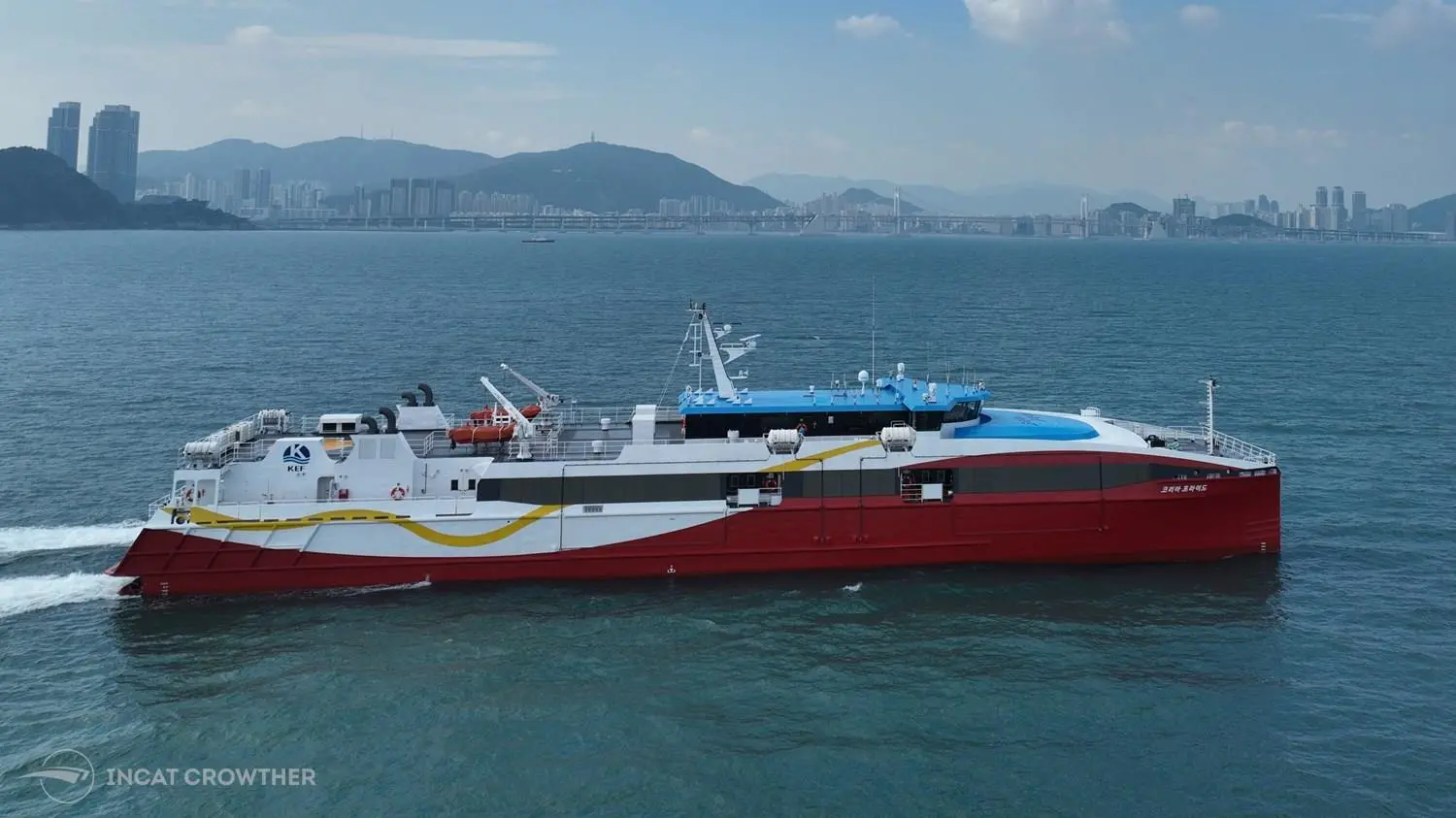 A new mainstay for Yellow Sea service, Korea Pride.