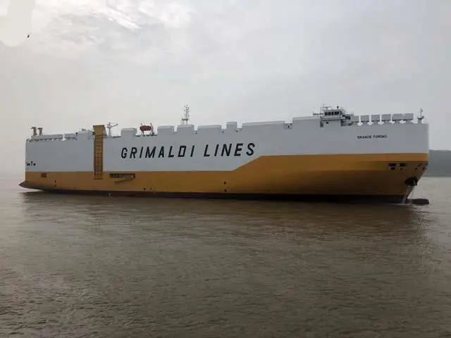 Grimaldi confirmed an order for 5+2 ammonia-ready 9,000 ceu PCTCs with Shanghai Waigaoqiao Shipbuilding and China Shipbuilding Trading Company.