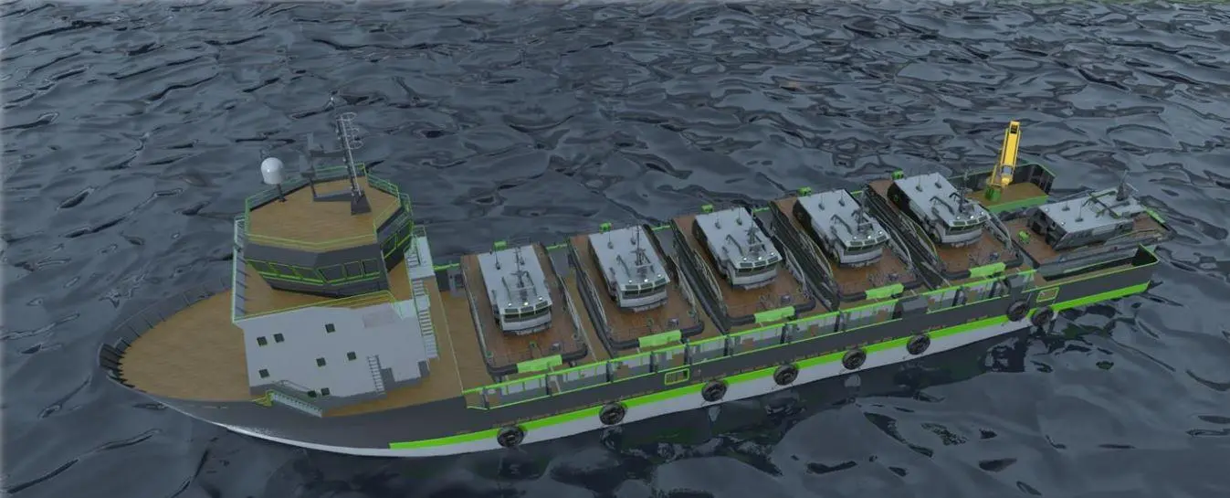 The Zephyrus hybrid-electric OSV would act as a mothership for CTVs servicing offshore wind farms.