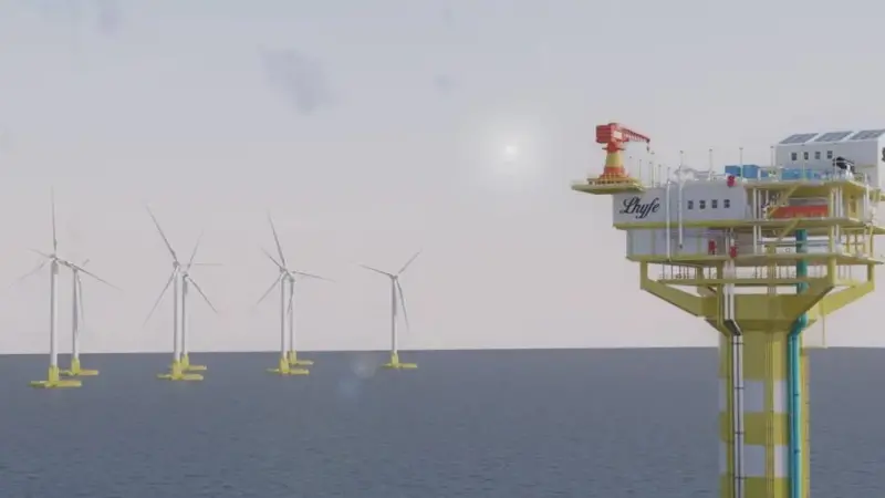 Lhyfe offshore H2 production facility