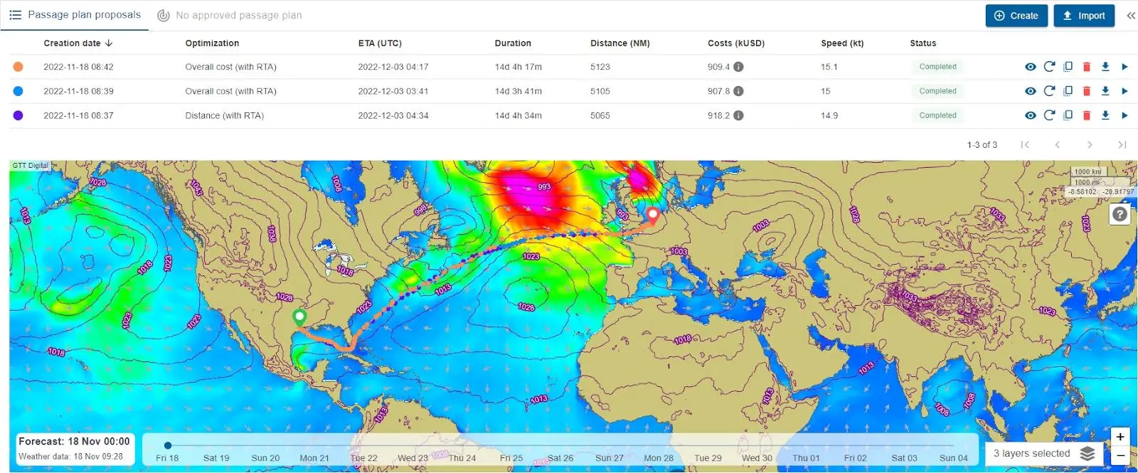 Ascenz Marorka's weather routing solution