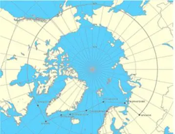 Arctic map