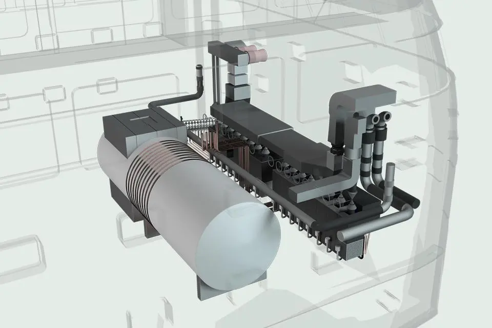 H2 system on board a tanker