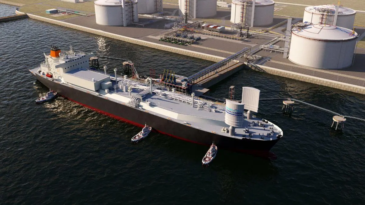 LNG carrier with wind-assisted propulsion