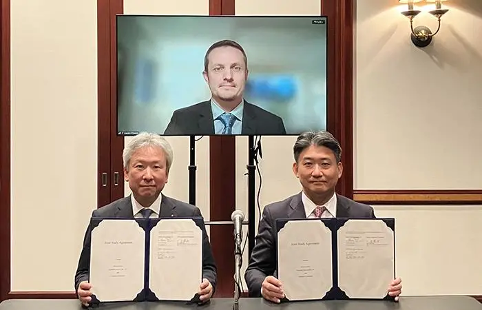 Signing of the agreement between K Line and Hilcorp to explore CCS