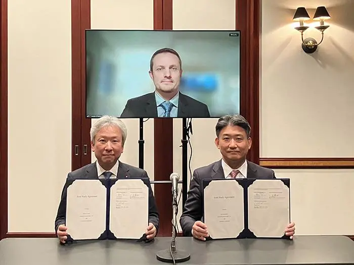Signing of the agreement between K Line and Hilcorp to explore CCS