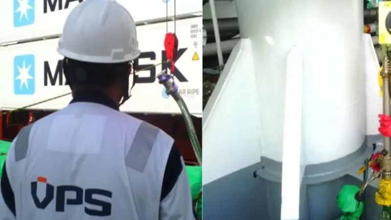 The image shows VPS techniciansat work