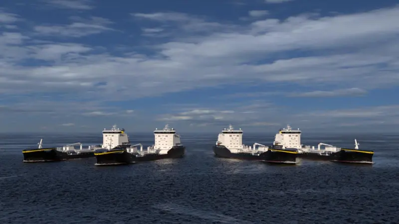 Image of four handy size tankers