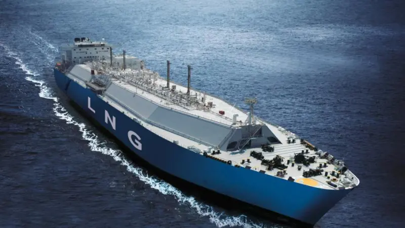 LNG ship at sea