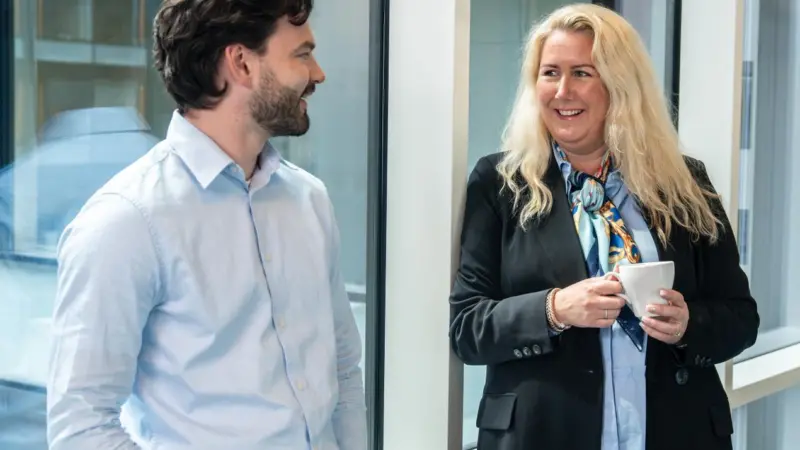 Ulstein Digital commercial director Dordi Blekken and data scientist Mikal Breiteig Alexander Thorsen