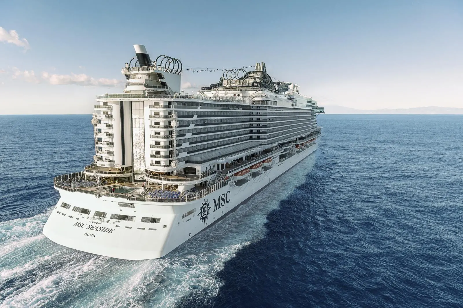 MSC 'Seaside' at sea