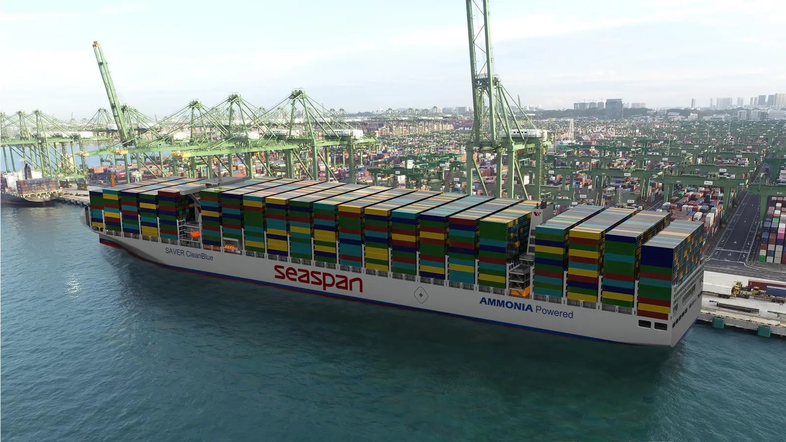 Ammonia-fuelled container ship
